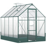 Walk-in Polycarbonate Greenhouse - 6x8ft