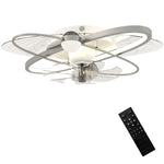 Ceiling Fan With Light And Remote & App Control Led Ceiling Fan Light | Silver