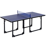 Foldable Mini Ping Pong Table With Net - 183cm | Blue