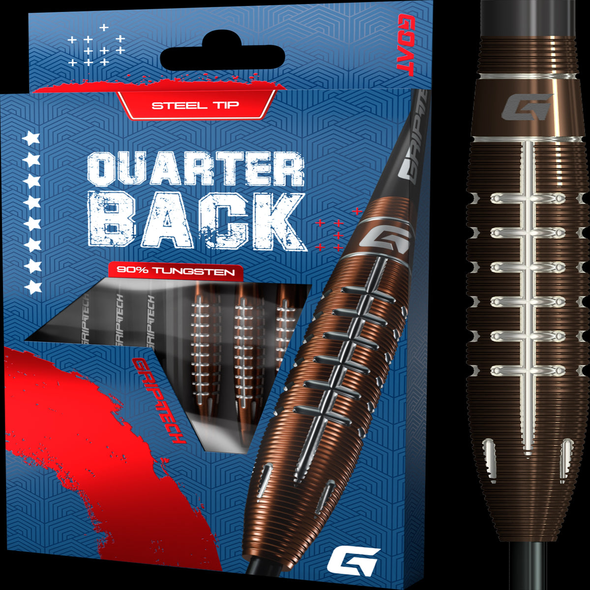 Quarterback V2 95% Tungsten | 26g | Bronze