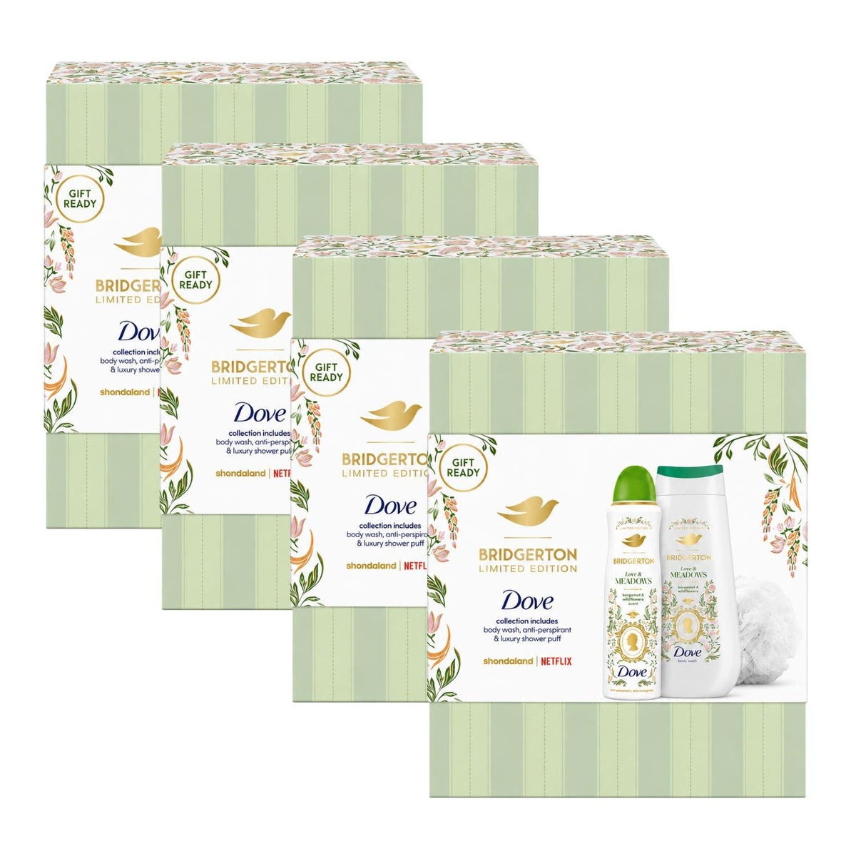 Love And Blossom Limited Edition Body Wash Gift Set, 2 Piece | Set of 4