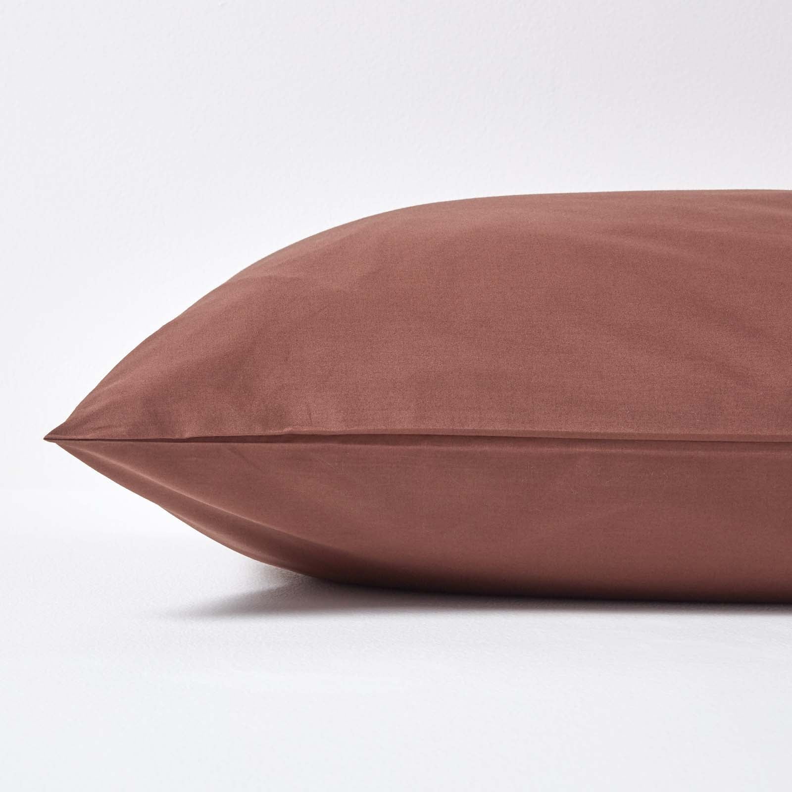 Continental Egyptian Cotton Pillowcase 200 Tc | 40cm x 40cm | Chocolate