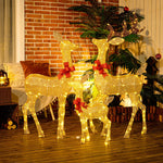 3-piece Light Up Christmas Deer Family Set Of 3