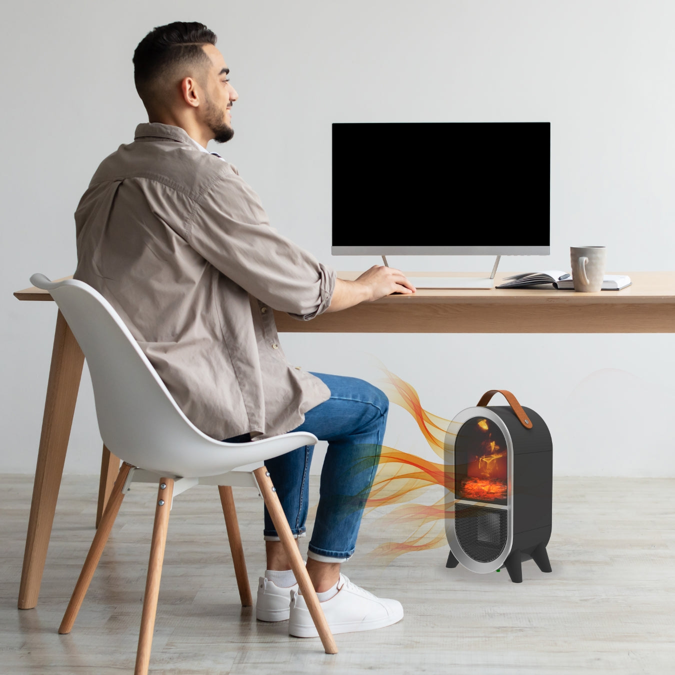 Glow Heat Electric Heater | Black