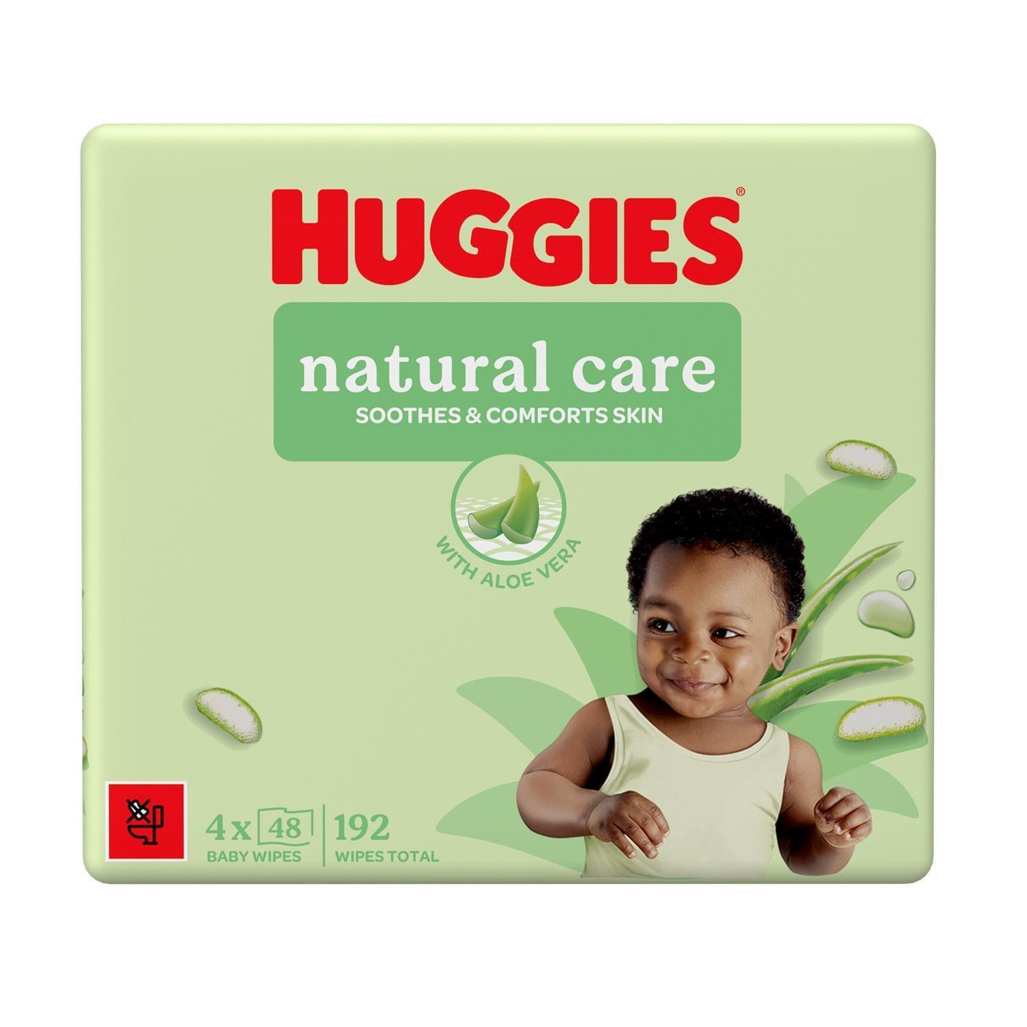 6 Pk Natural Care Pf Baby Wipes Sensitive Unscented 1152 Baby Wipes