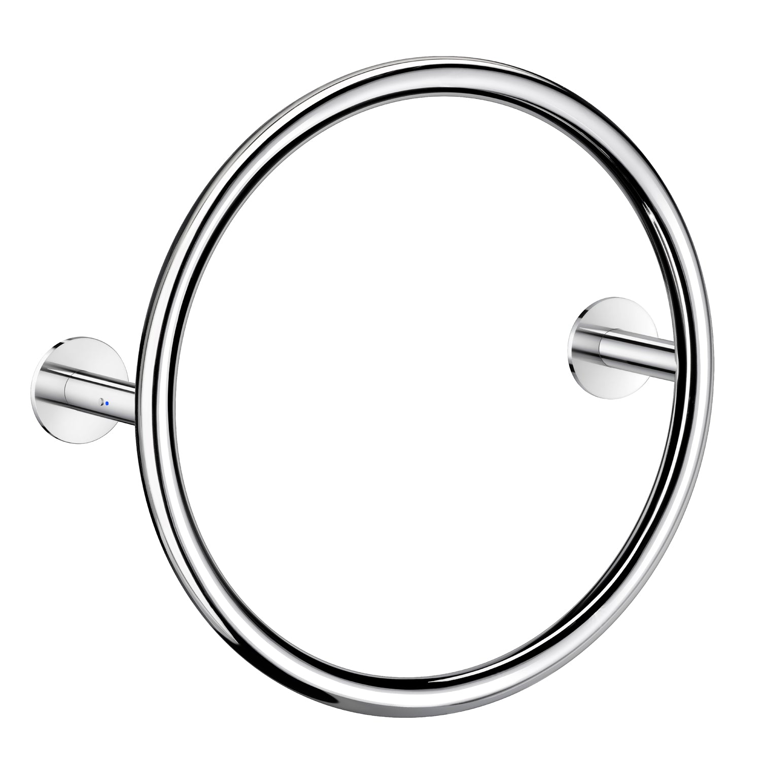 Polished Stainless Steel Heated Ring Towel Warmer Radiator | Polished Stainless Steel