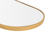 50x160cm Gold Modern Metal Oval Full Length Wall Mirror