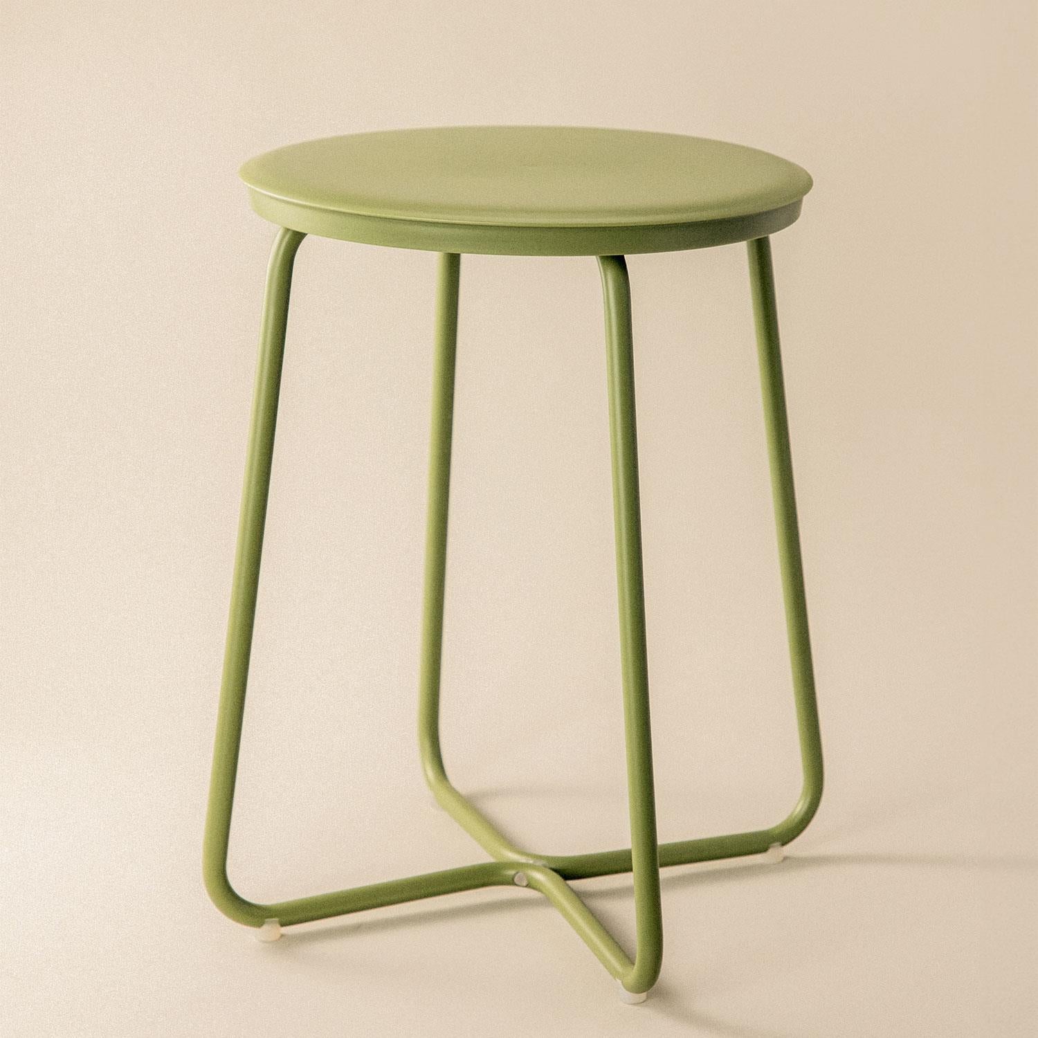 Multi Functional Stool,small Side Table, Green, Geyser Collection
