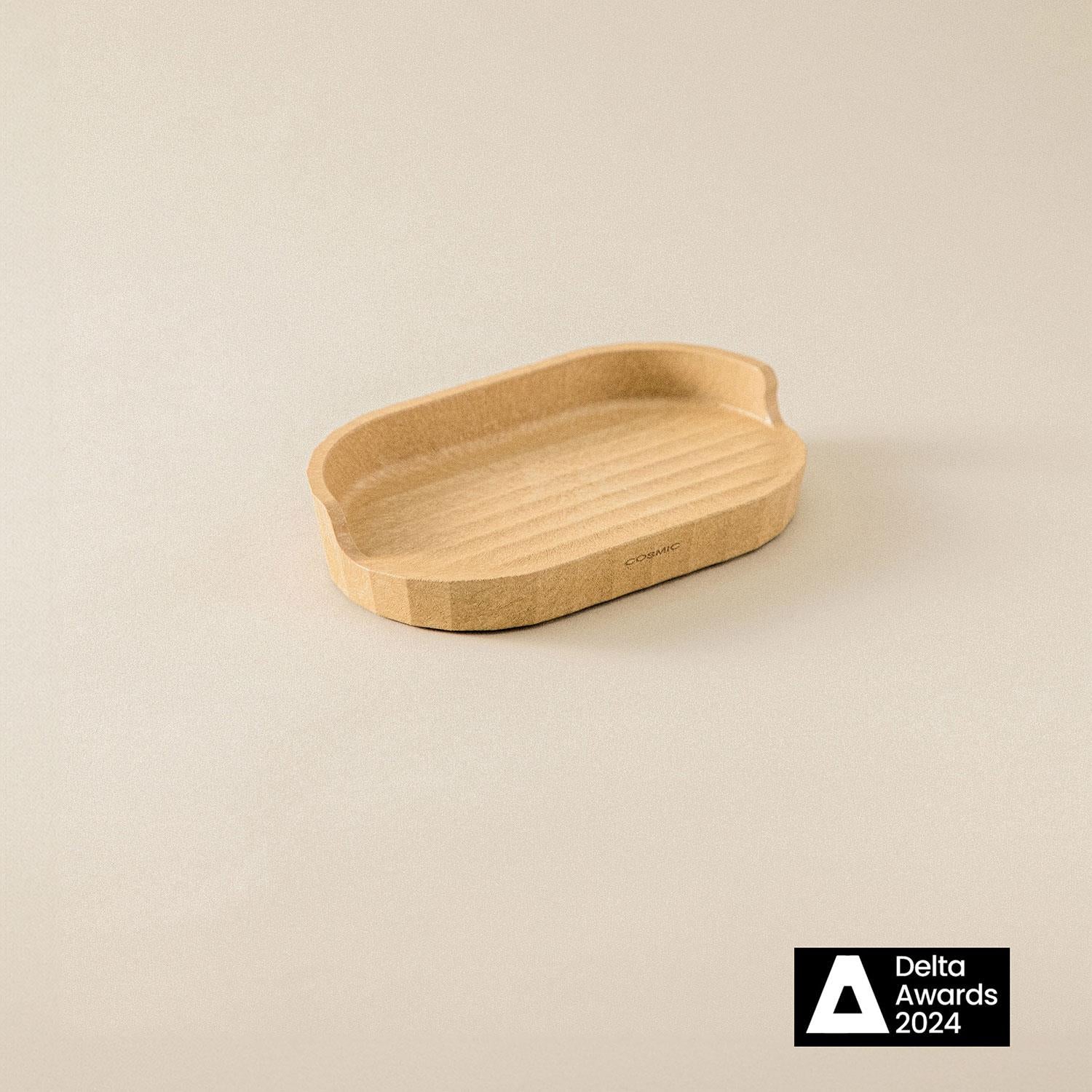 Soap Dish, Beige, Recycled Materials, Avenir Collection