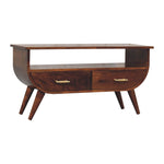 Solid Wood Agra Media Unit