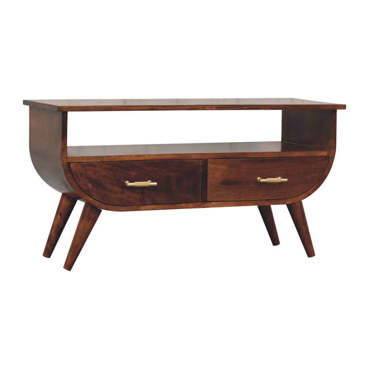 Solid Wood Agra Media Unit