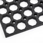 Rubber Ring Entrance Doormat | 75cm x 44cm | Black