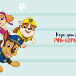 Paw Patrol Grandson Birthday Card Official Product
