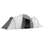 4-6 Man Tunnel Tent, Camping Tent W/ Bedroom, Living Area | Multi Colour