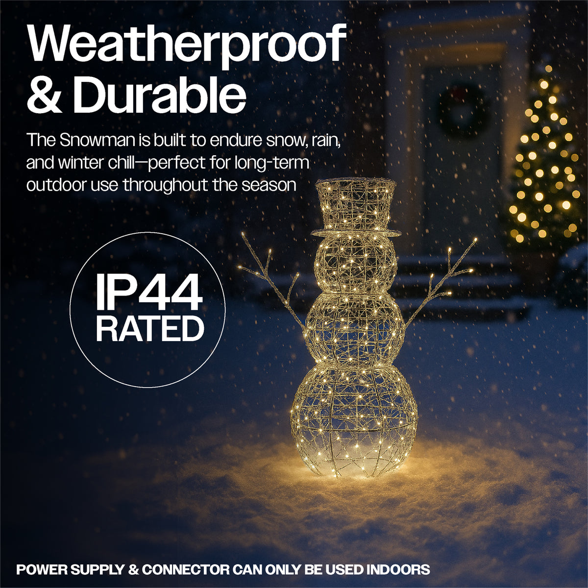 Xmas Haus 58cm Floor-mounted Led Christmas Holiday Festive Snowman