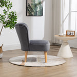 Arezza Velvet Accent Chair | Grey