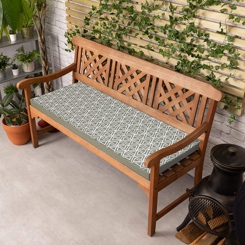 Outdoor Bench Cushion Pad, Weatherproof | Olive