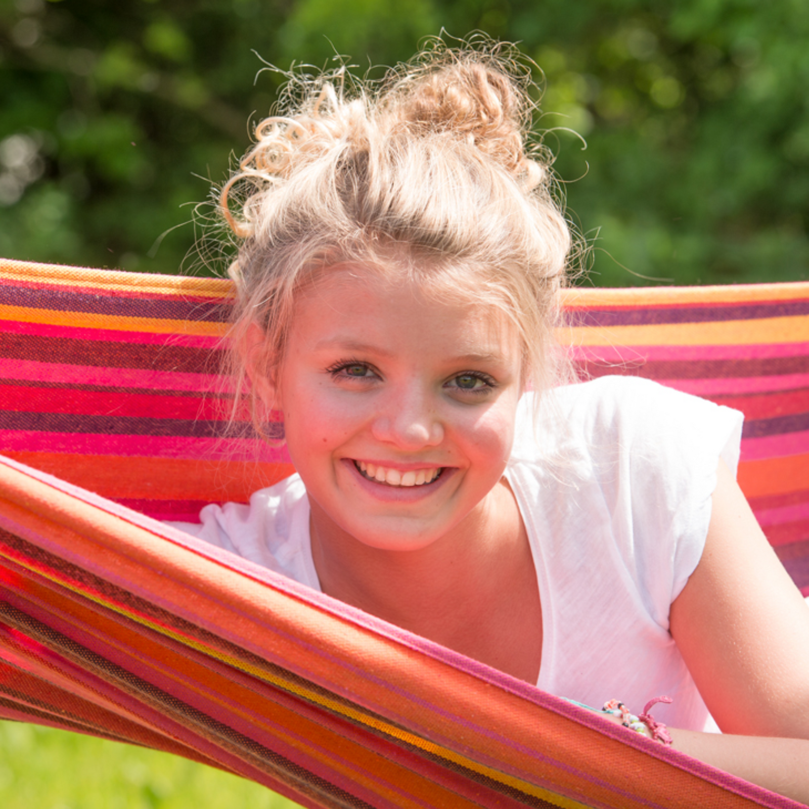 Tahiti Vulcano Cotton Single Garden Hammock With Bag