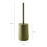 Toilet Brush, Free-standing, Polyresin Sage Green, Saona Collection
