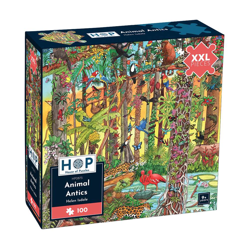 The House of Puzzles Animal Antics XXL 100 Piece Jigsaw Puzzle