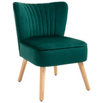 Velvet Accent Chair Occasional Tub Chair Living Room | One Size | Green
