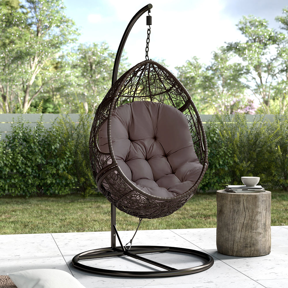 Thick Hanging Egg Swing Chair Seat Cushion | Dark Grey