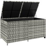 650l Garden Storage Box With Wheels, Waterproof Liner | Grey
