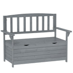 Outdoor Garden Storage Bench Patio Box All Weather Fir Wood