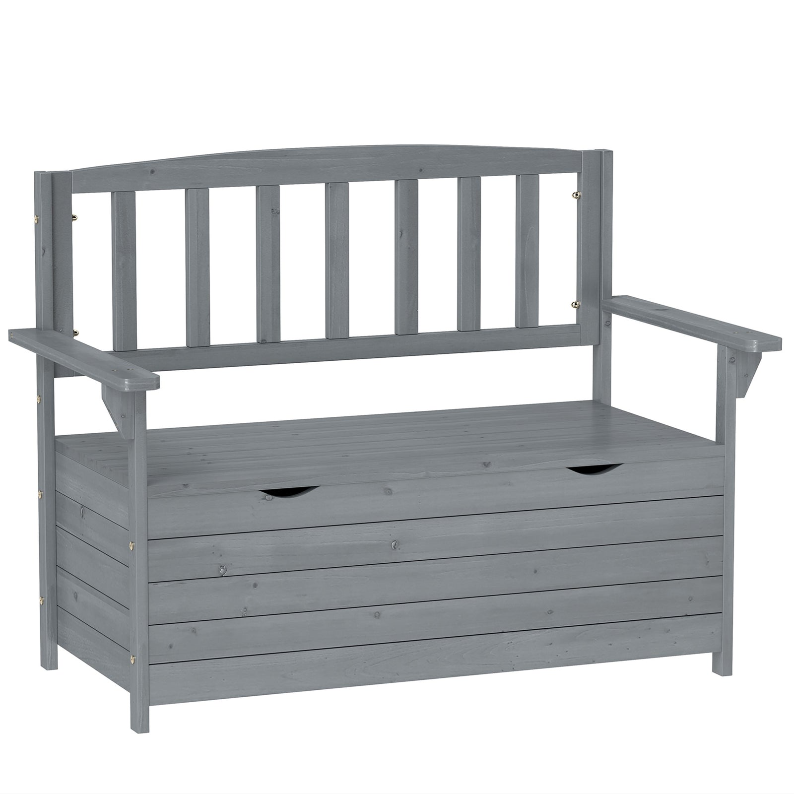 Outdoor Garden Storage Bench Patio Box All Weather Fir Wood