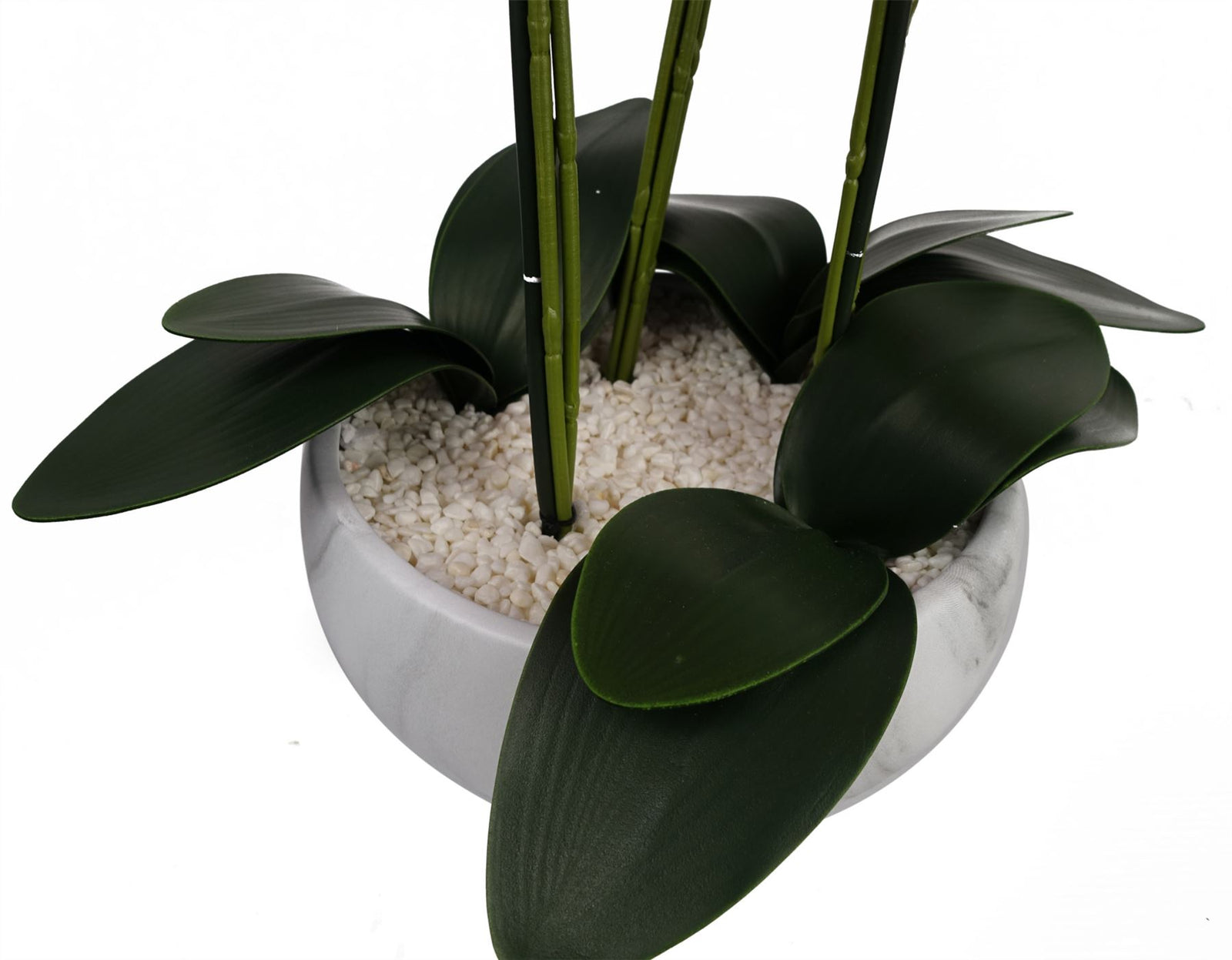 60cm Orchid Artificial Pink Marble Effect Ceramic Planter