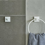 Towel Hooks Wall Mounted Storage Non-rust Brass Core | Single | White