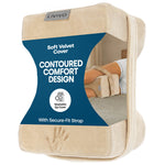 Orthopaedic Leg Pillow With Strap Fleece | One Size | Beige