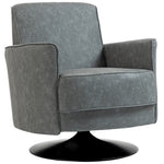 Upholstered Pu Leather Armchair For Living Room | Grey