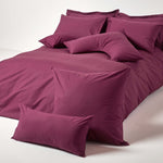 Continental Egyptian Cotton Pillowcase 200 Tc | 60cm x 60cm | Plum