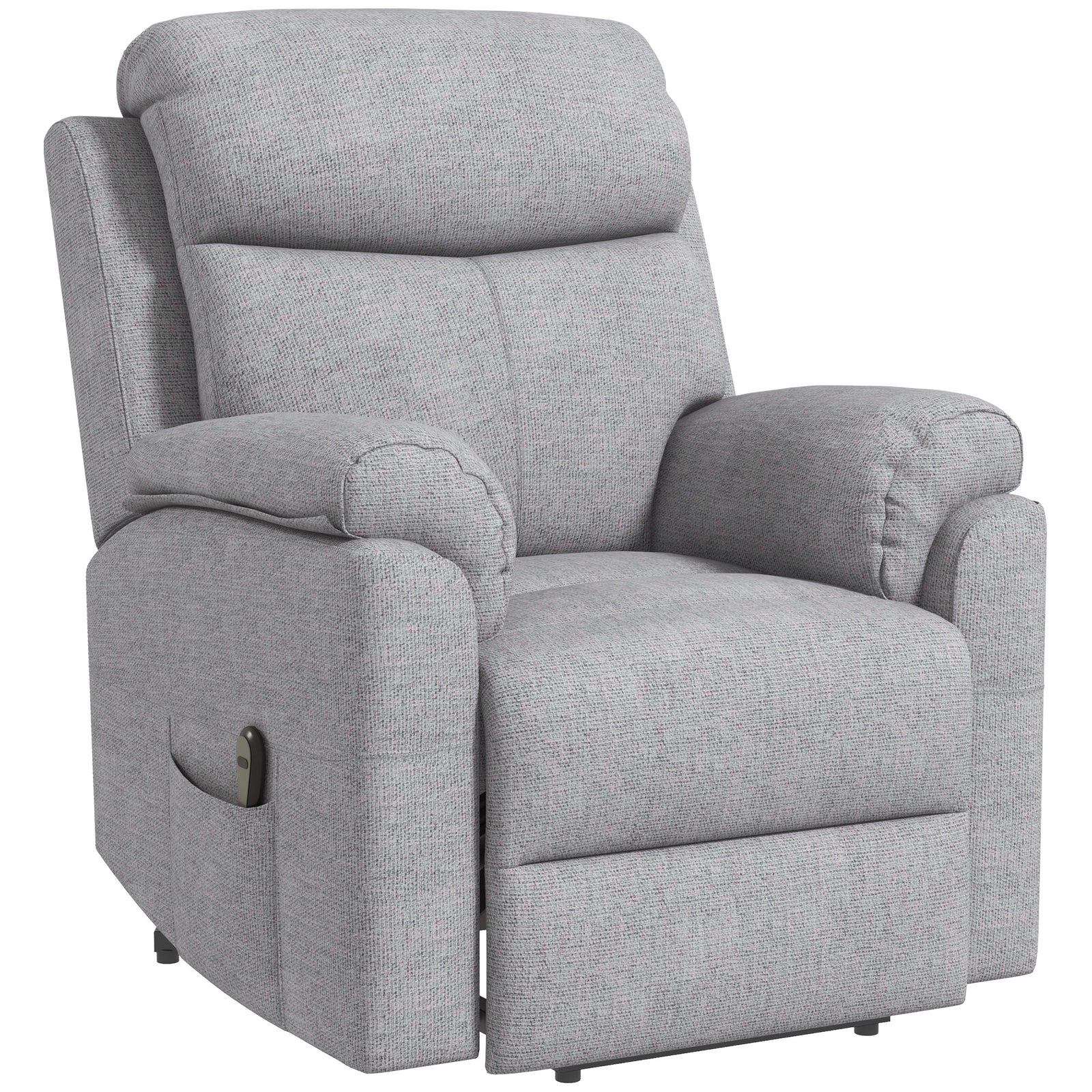 Power Lift Recliner Electric W/ Remote Control Grey