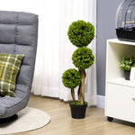90cm Potted Artificial Plants Boxwood Ball Topiary Trees | One Size | Light Green