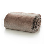 Ashbourne Ultrasoft Faux Fur Throw | 130cm x 180cm | Brown