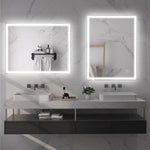 Illuminated Bathroom Mirror With Led 3 Colours Defogging