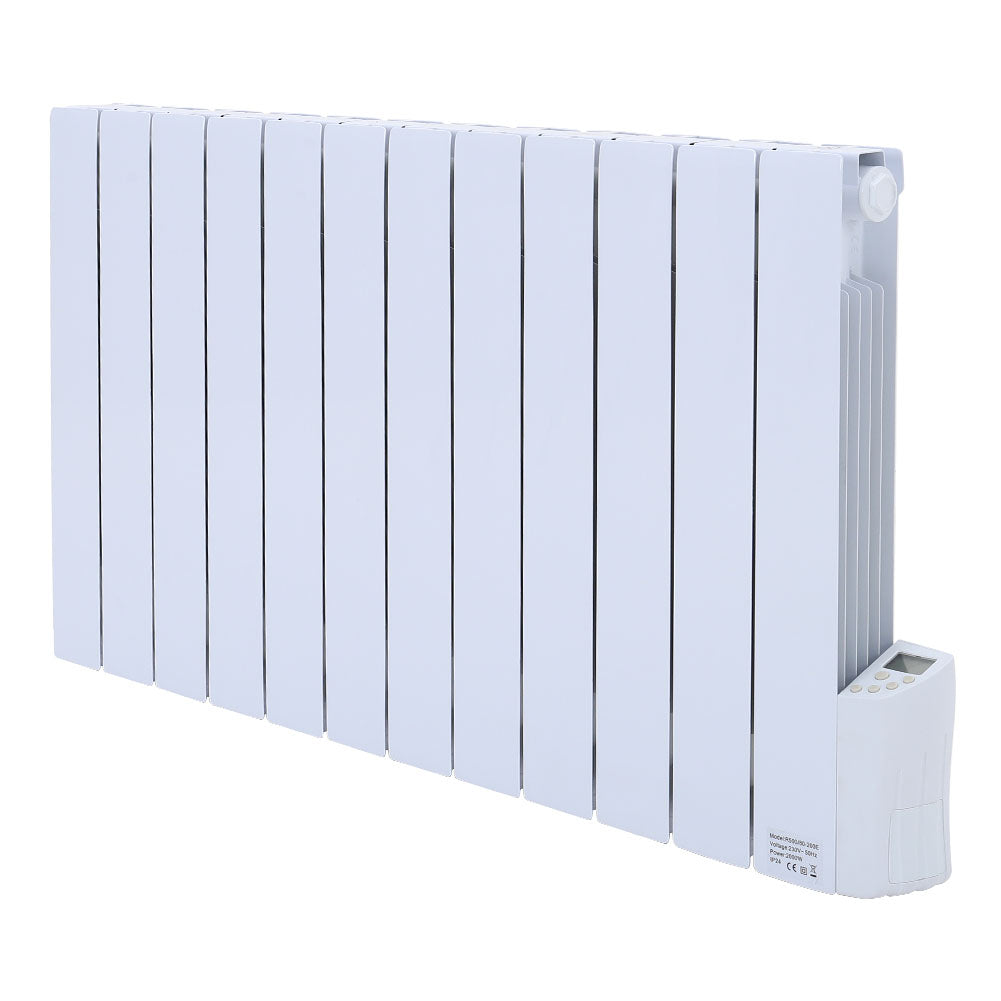 12 Fins 2000w Electric Oil Filled Radiator Space Panel Heater With Led Screen