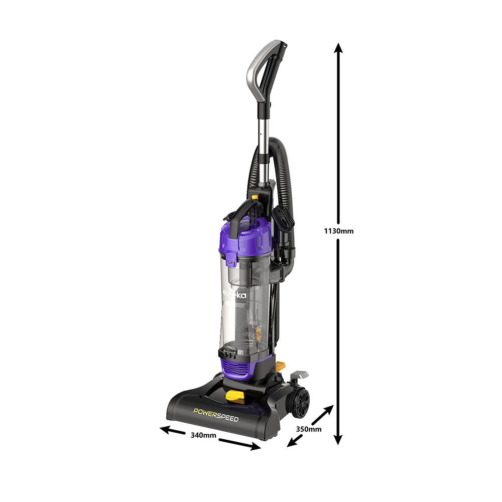 Upright Vacuum Cleaner, 13kpa Strong Suction,5 Height Adjustments, Powerful Motor & Brush Roll For Carpet And Hard Floors | Purple