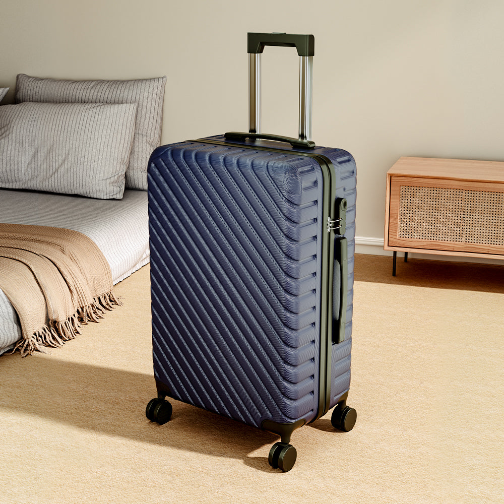 Lightweight Hardside Travel Suitcase With Spinner Wheels | Blue