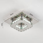 Modern Small Crystal Led Ceiling Light For Hallways And Corridor