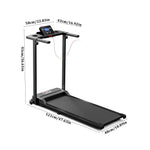 Folding Protective Indoor Treadmill | Black