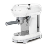 Ecf01 Retro Style Espresso Coffee Machine | White