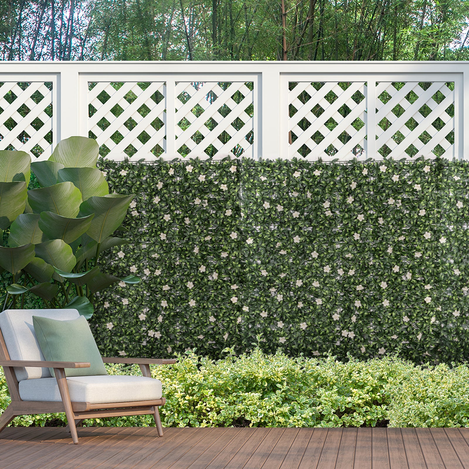 12pcs Rhododendron Boxwood Panel 50cm X 50cm