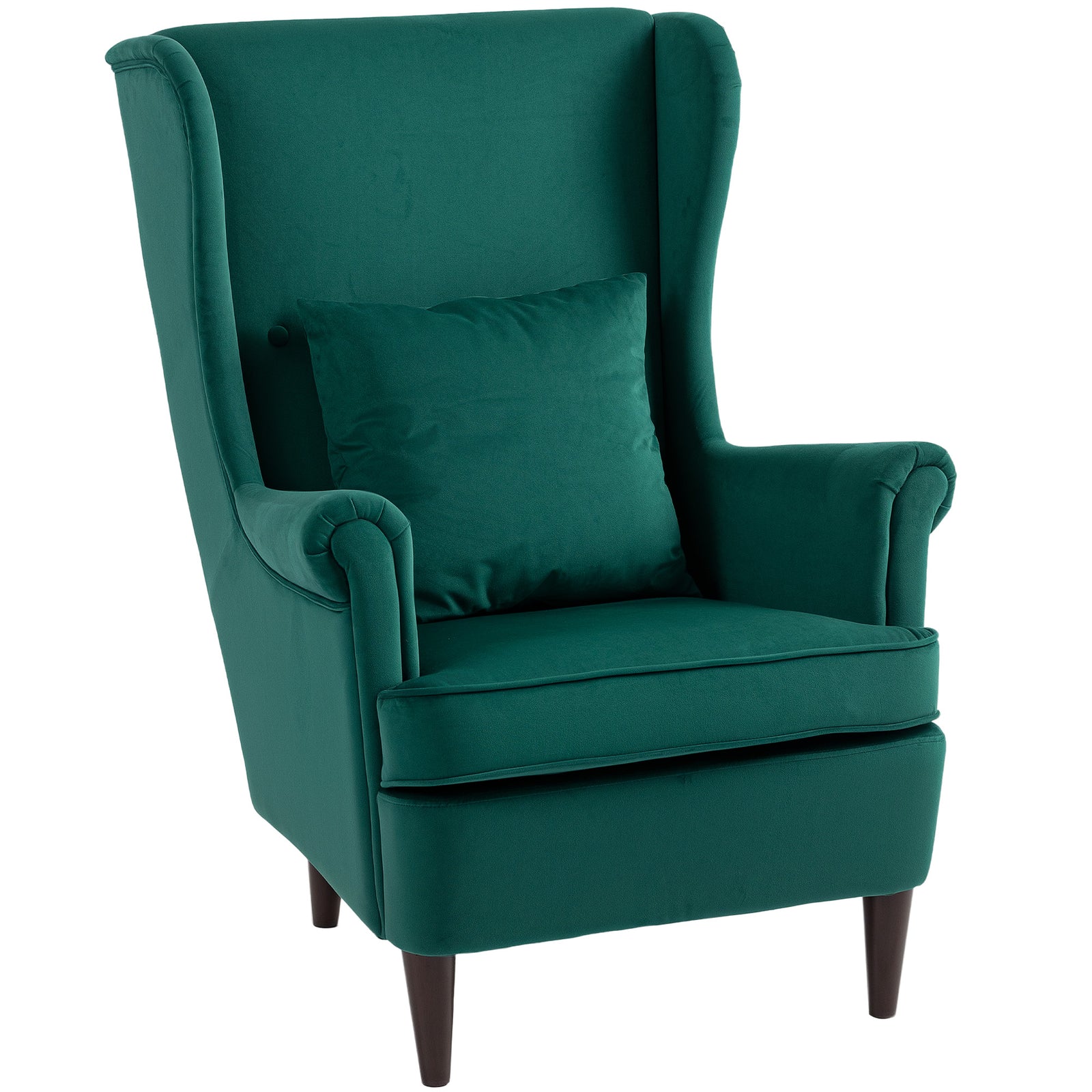 Wingback Chair, Modern Accent Chair For Living Room Bedroom | Green