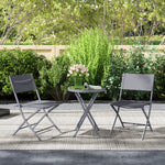 3-piece Outdoor Bistro Set, Grey
