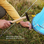 50 Weed Membrane Pegs With Tool
