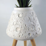 Moon White Planter With Stand