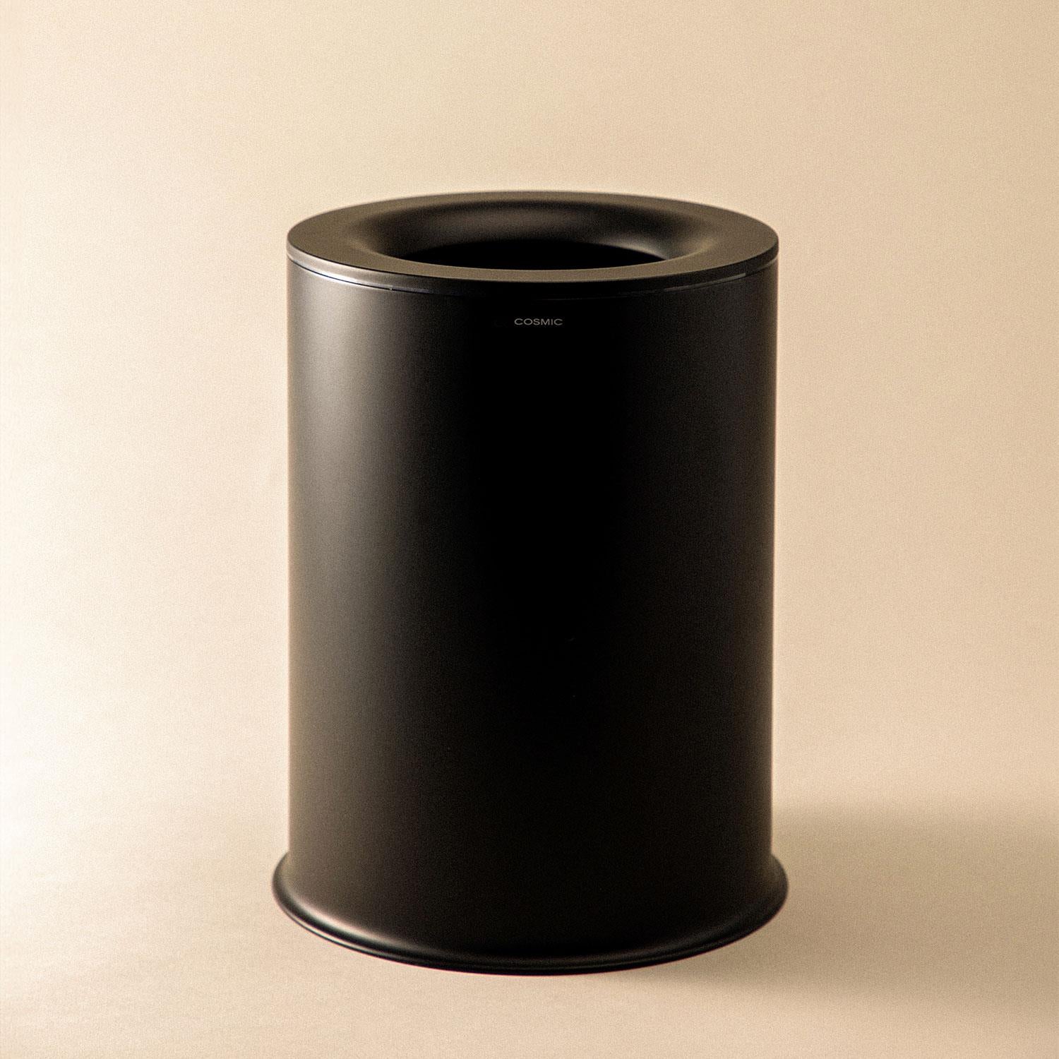 Bathroom Bin 5l Easy Bag Fixing Black Stainless Steel Geyser Collection